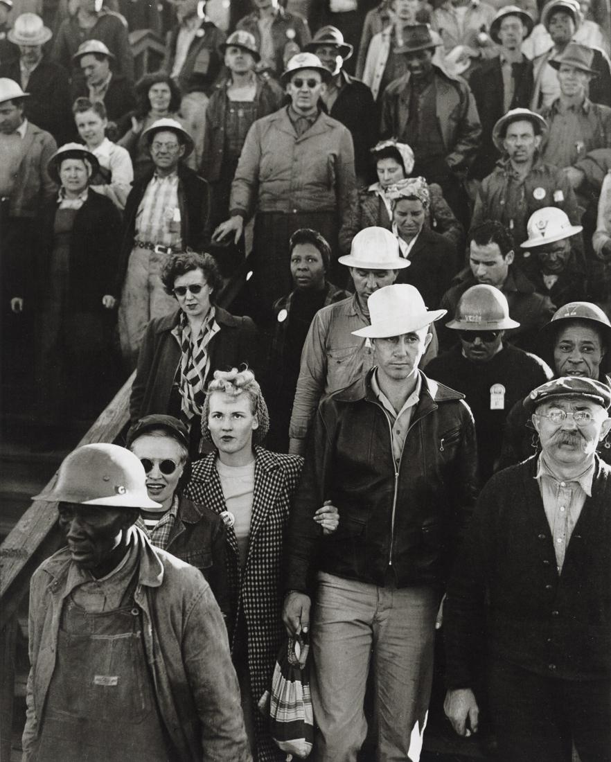 DOROTHEA LANGE - Shipyard Construction Workers, 1942 (1 of 1)