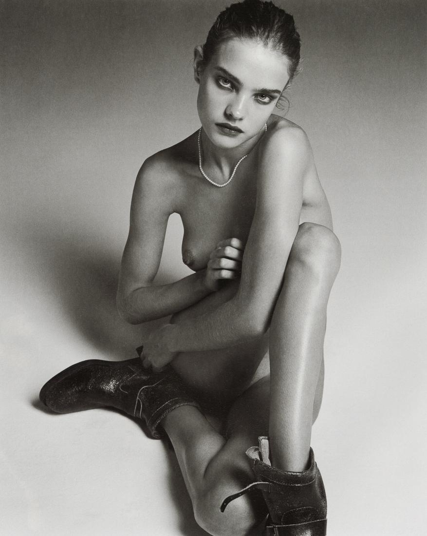 VAN LAMSWEERDE AND MATADIN - Natalia Vodianova, 2002: Artist: Inez Van Lamsweerde and Vinoodh Matadin Title: Natalia Vodianova, 2002 Medium: Photo Litho, 2013, China Dimensions: 7.05x8.8" Description: Heat Wax Mounted on 8.5x11" Conservation Board Artist