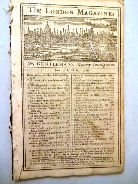 1766 Magazine Repeal of the Stamp Act (1 of 4)