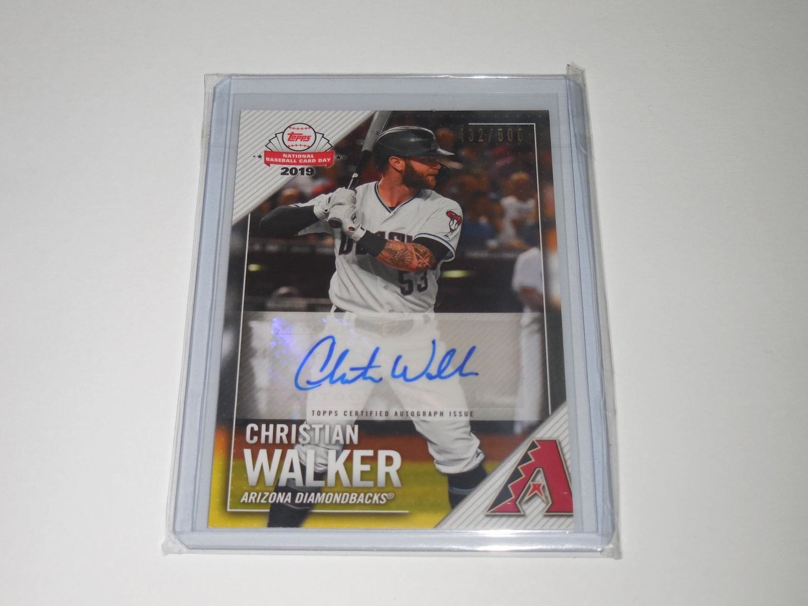 2019 TOPPS NBCD CHRISTIAN WALKER AUTO #'D 432/500 (1 of 2)