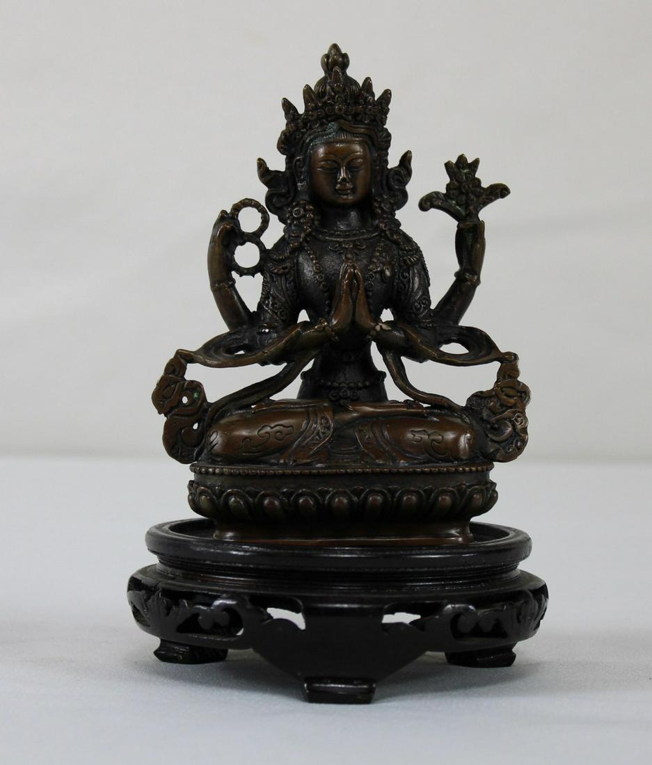Bronze Budda with a Thousand Arms Figurine (1 of 5)