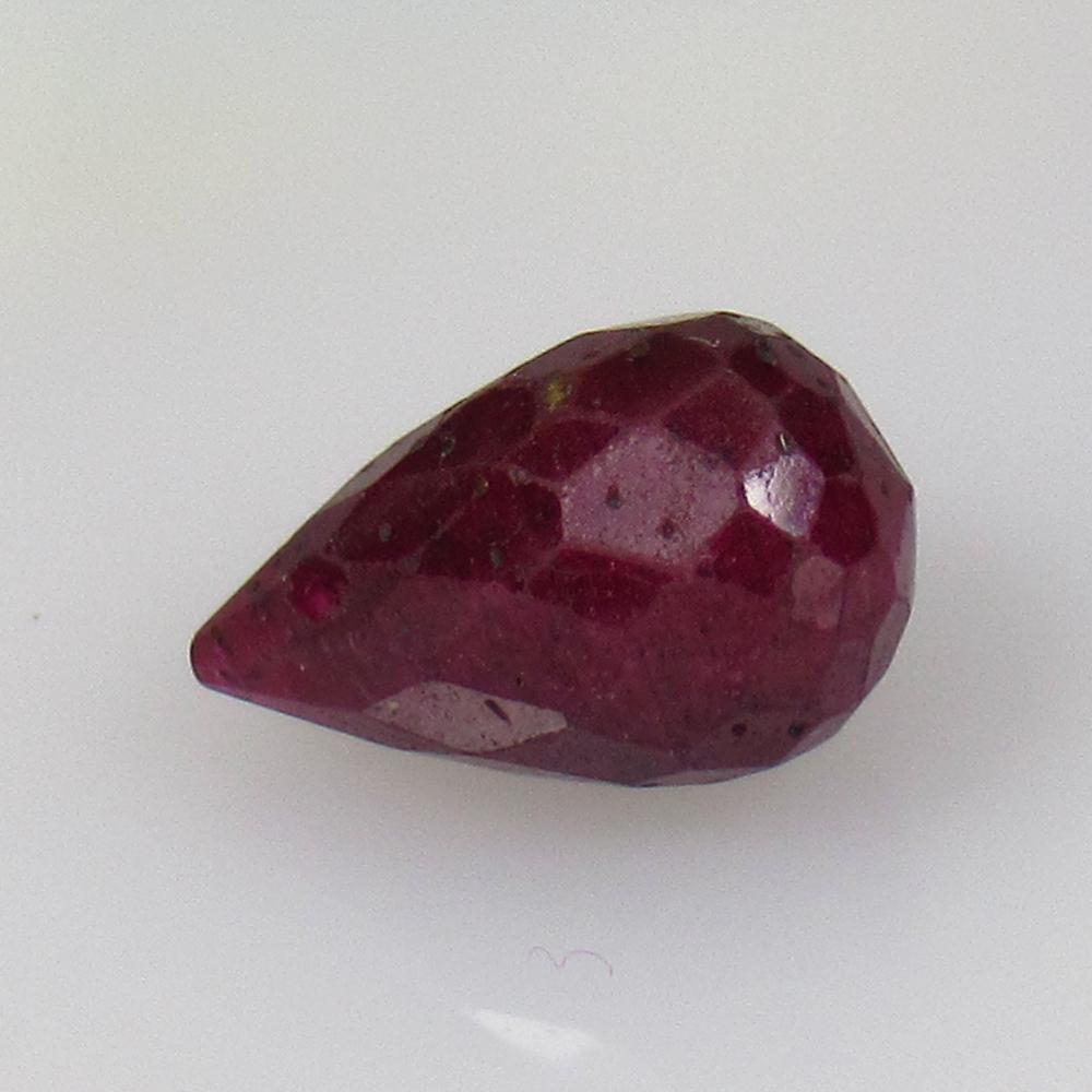 4.92 Ctw Natural Red Ruby Pear Drop Beads (1 of 2)