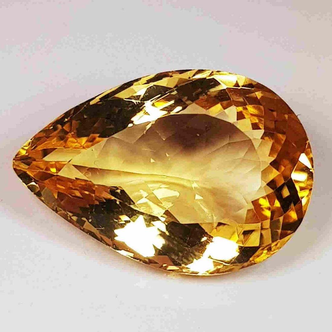 10.45 ct Natural Citrine Pear Cut (1 of 5)