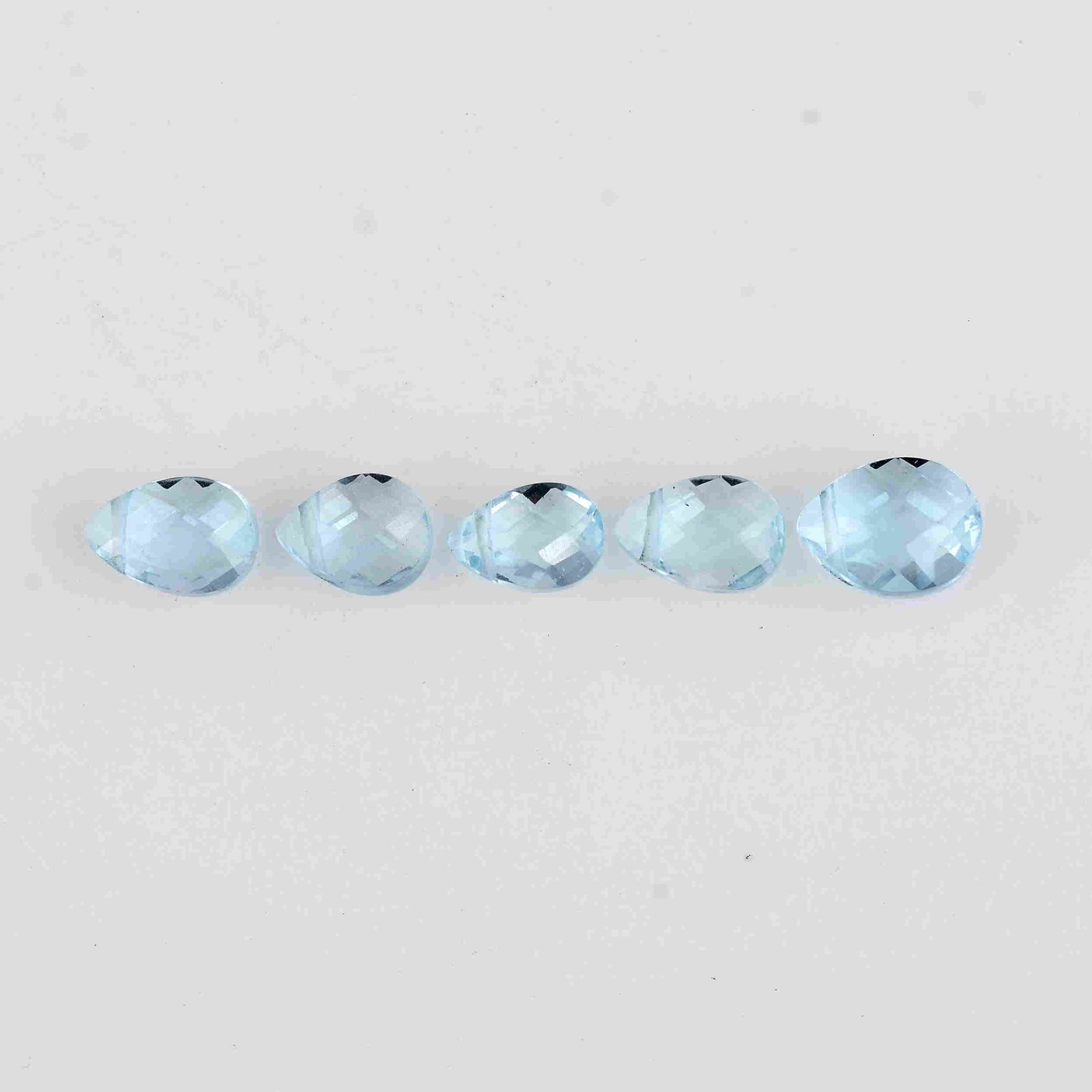 4.40 Carat Blue Color Natural Pear Topaz Loose Gemstone (1 of 8)