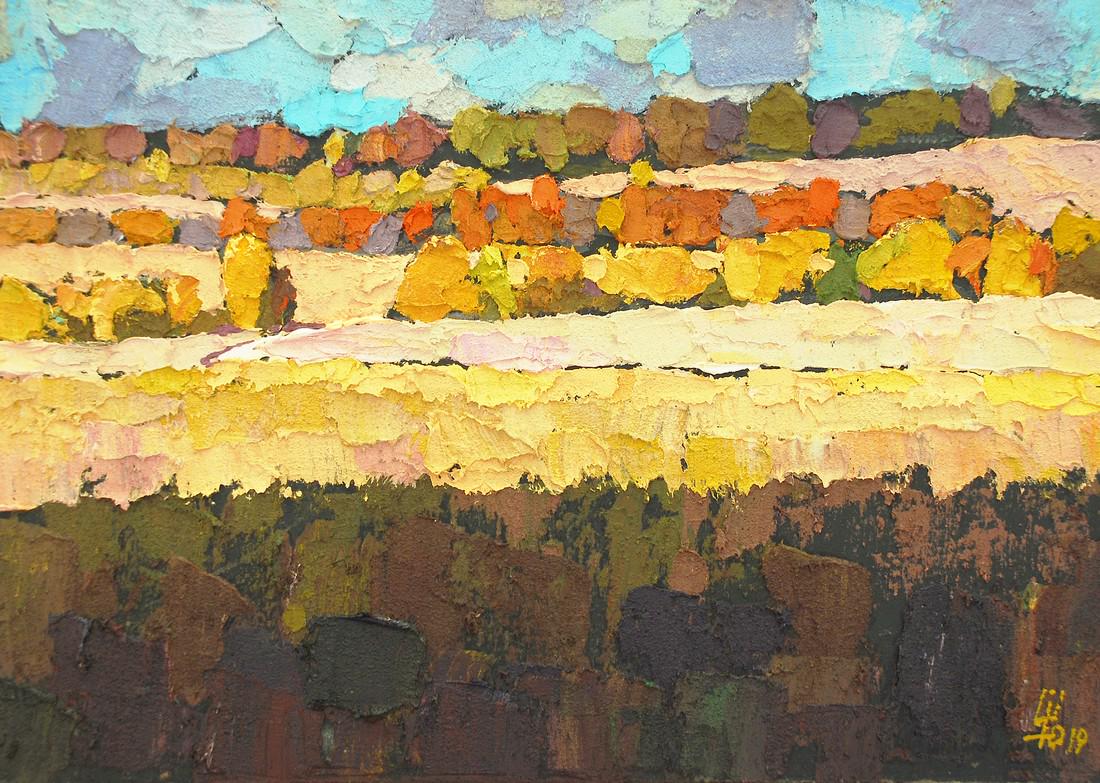 Oil painting Autumn landscape Egor Ktpatunov (1 of 6)
