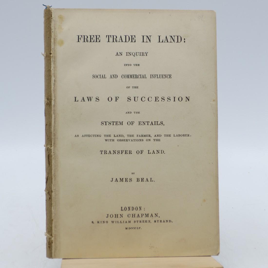 Free Trade in Land: an Inquiry into the Social and (1 of 1)