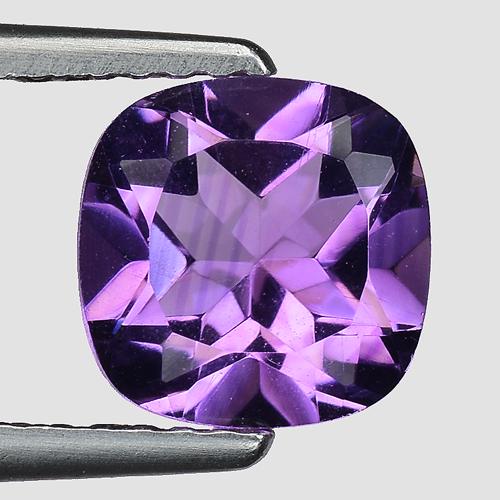 1.10Cts Natural Amethyst Nice Color Cushion Shape Loose (1 of 2)