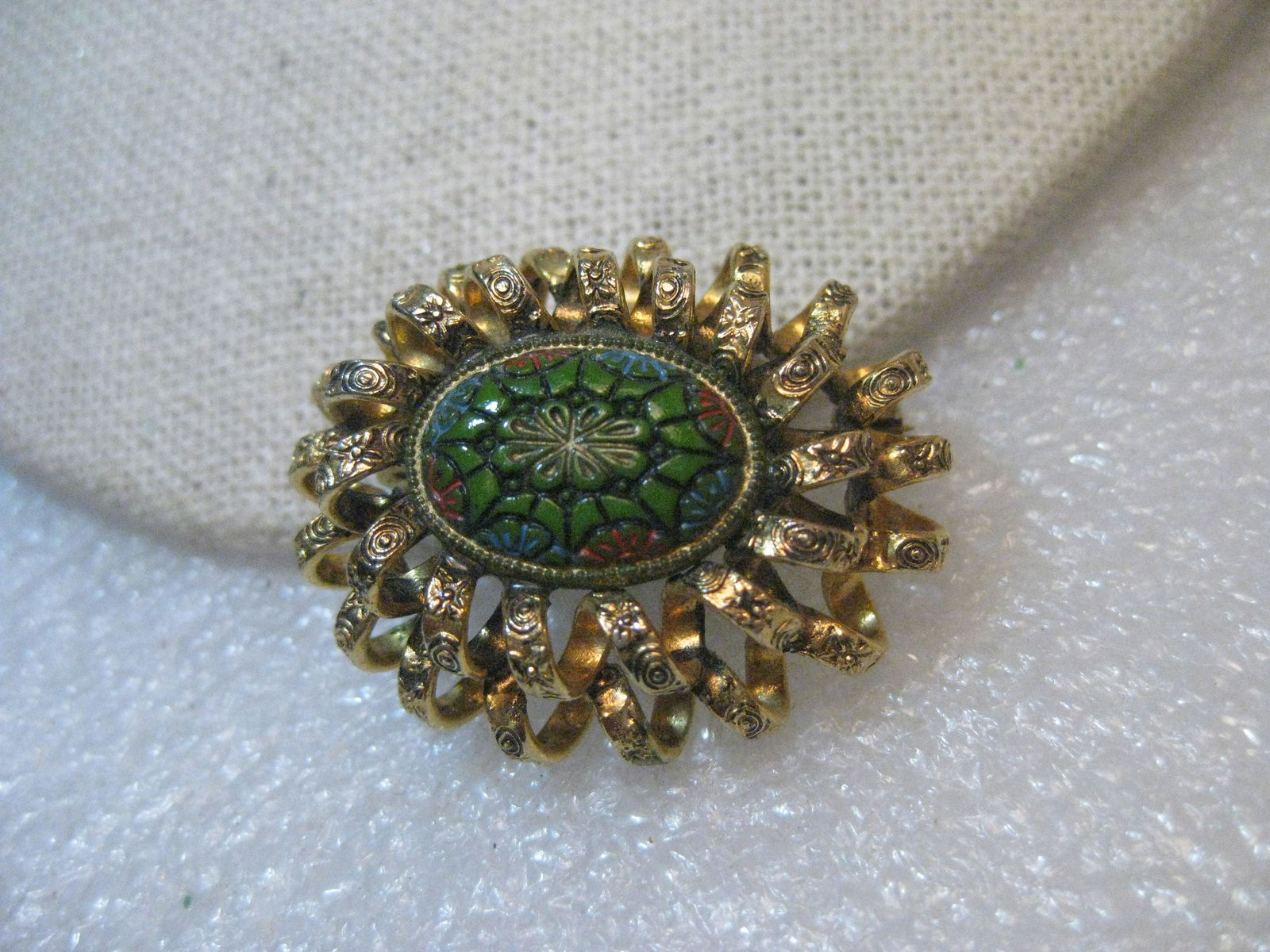 Vintage Coil Framed Webbed Cameo Brooch, 1940's/1950's, (1 of 6)