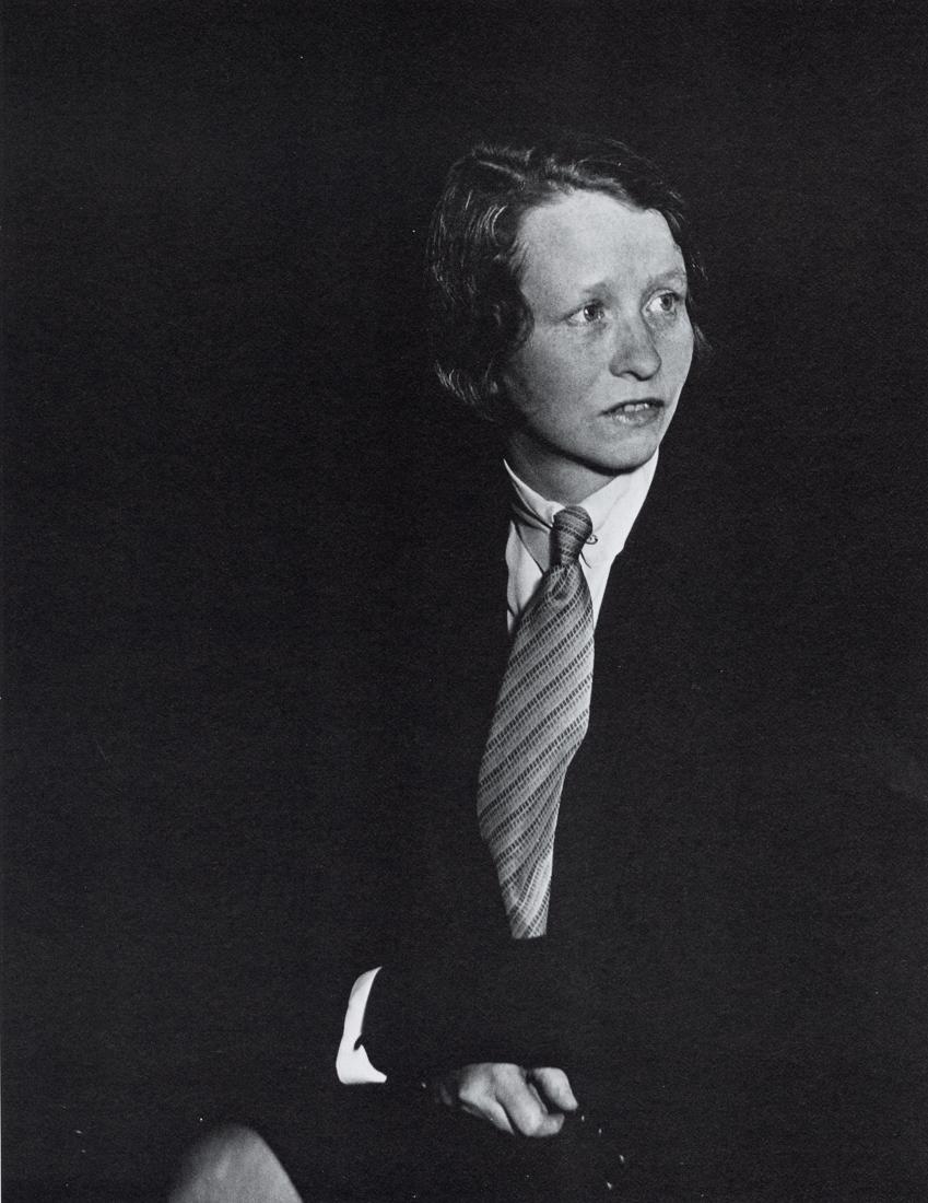 BERENICE ABBOTT - Edna St. Vincent Milay: Artist: Berenice Abbott Title: Edna St. Vincent Milay Medium: Photo Litho, 1970, USA Dimensions: 7.4x9.55" Description: Heat Wax Mounted on 11x14" Conservation Board Artist Bio: Berenice Abbot, origin