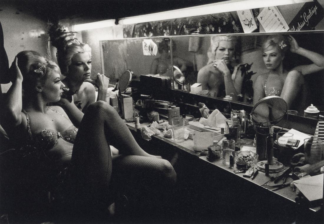 STEVE SCHAPIRO - Backstage Showgirls, New York, 1963: Artist: Steve Schapiro Title: Backstage Showgirls, New York, 1963 Medium: Photo Litho, 2000, Italy Dimensions: 6.95x4.8" Description: Heat Wax Mounted on 8.5x11" Conservation Board Artist Bio: Steve S