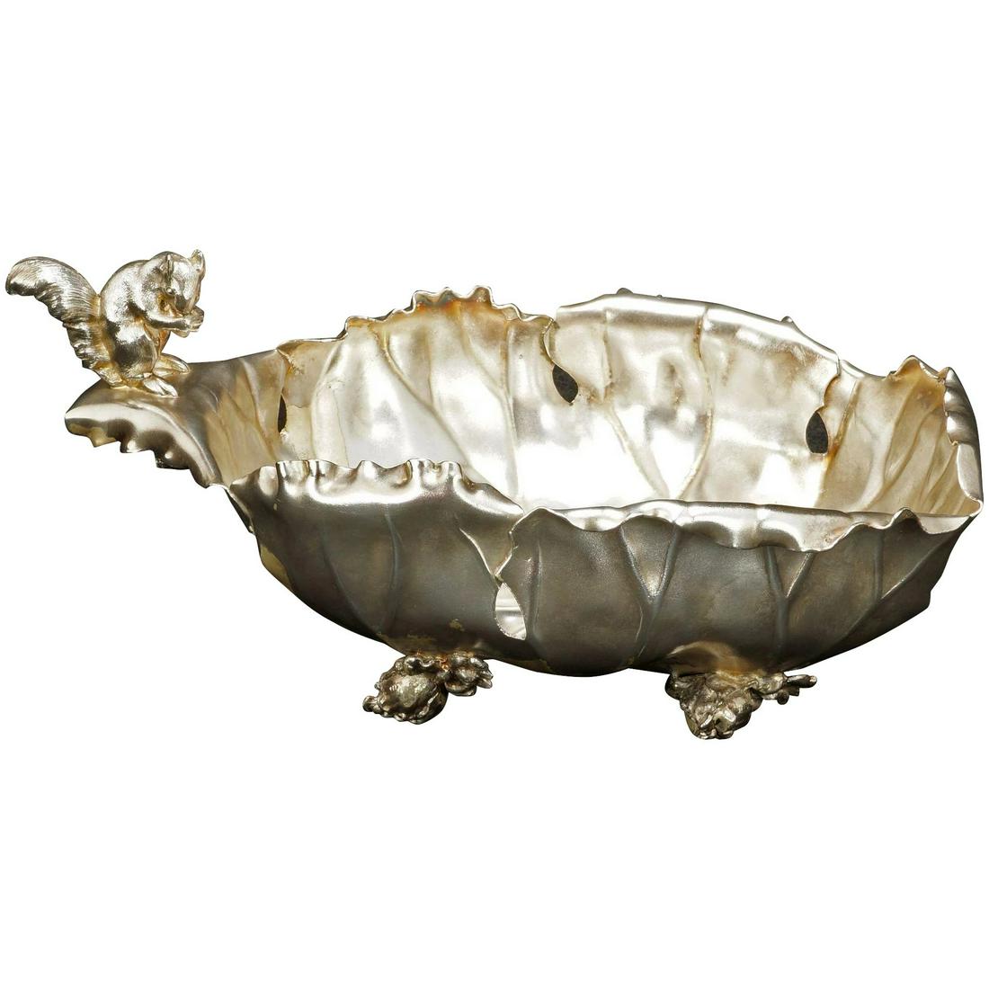 Victorian Silverplate Squirrel Nut Bowl by Pairpoint (1 of 8)