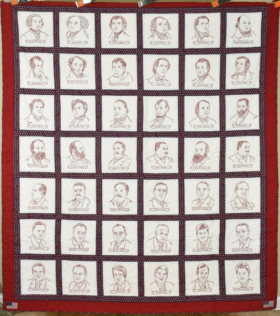 Patriotic American Presidents Quilt (1 of 9)