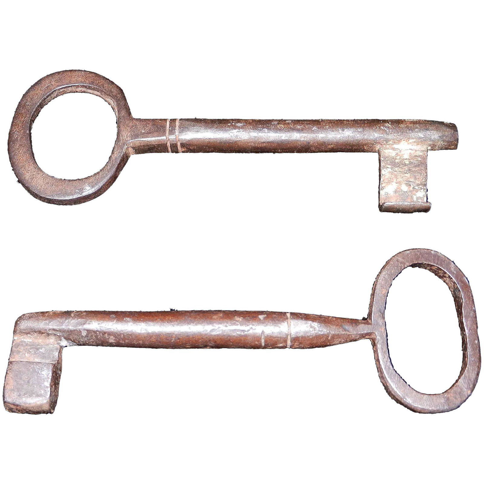 Pair of Antique Iron Jail Key- circa 1800’s (1 of 5)