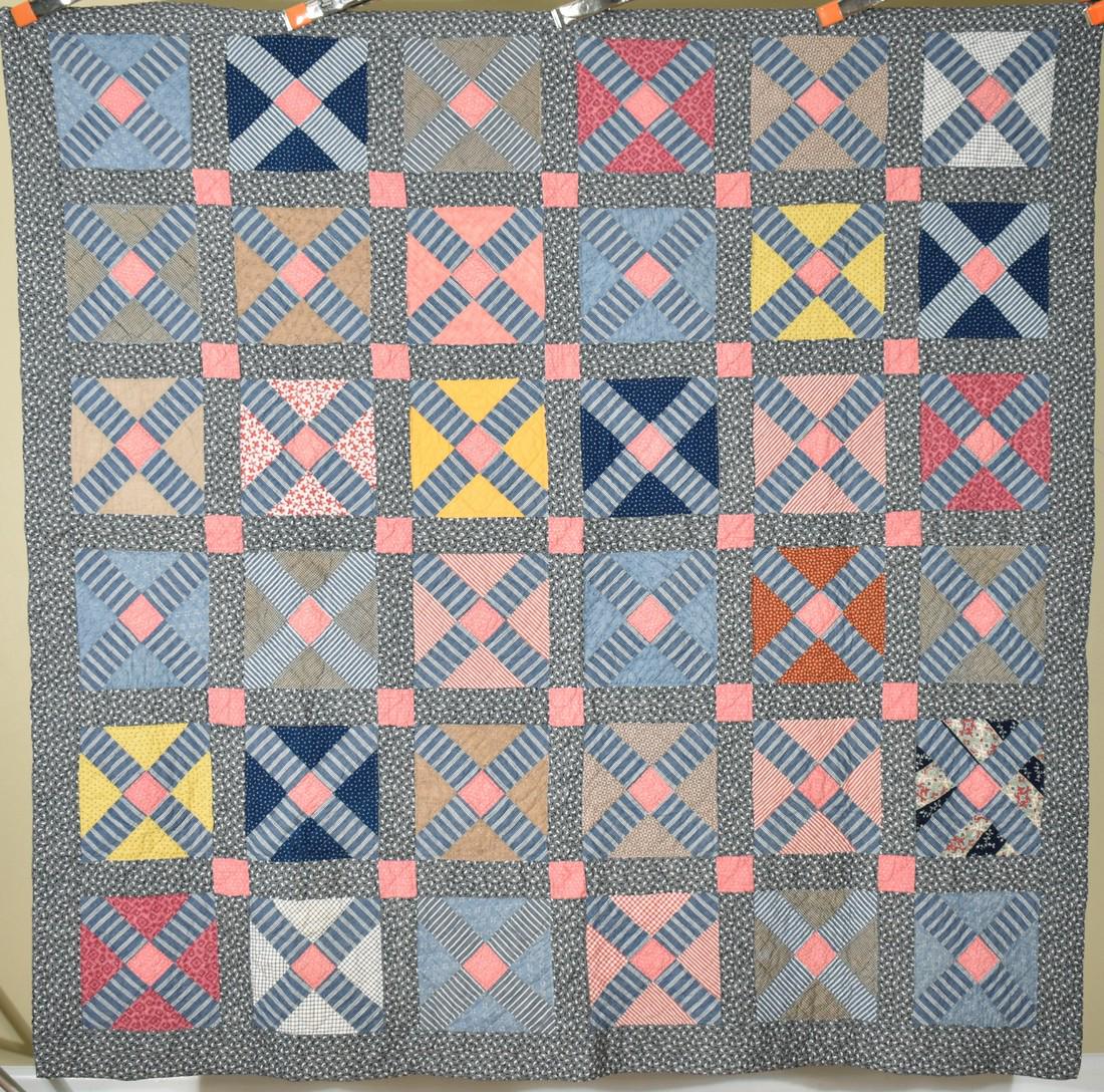 1890's "Old Italian Block" Quilt (1 of 8)