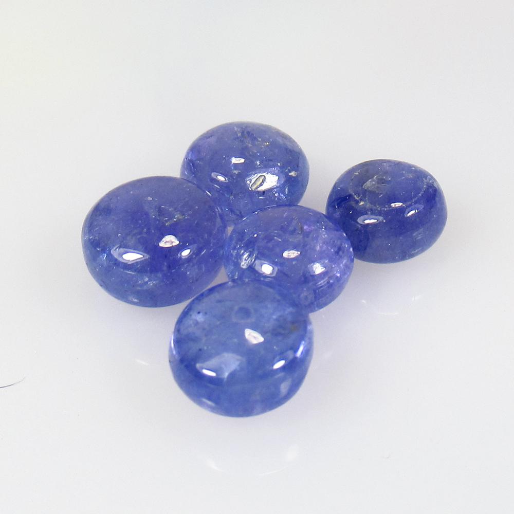 11.40 Ctw Natural 5 Drilled Tanzanite Round Beads: No Reserve! Title: 11.40 Ctw Natural 5 Drilled Tanzanite Round Beads Stone Clarity: Transparent Gemstones: Tanzanite Beads Carat Weights: 11.4 Size/Dimensions: 6.80 - 8.00 mm / 5 PC's Additional Infor