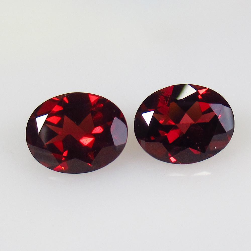 5.76 Ctw Natural Pink Rhodolite Garnet Oval Pair (1 of 2)