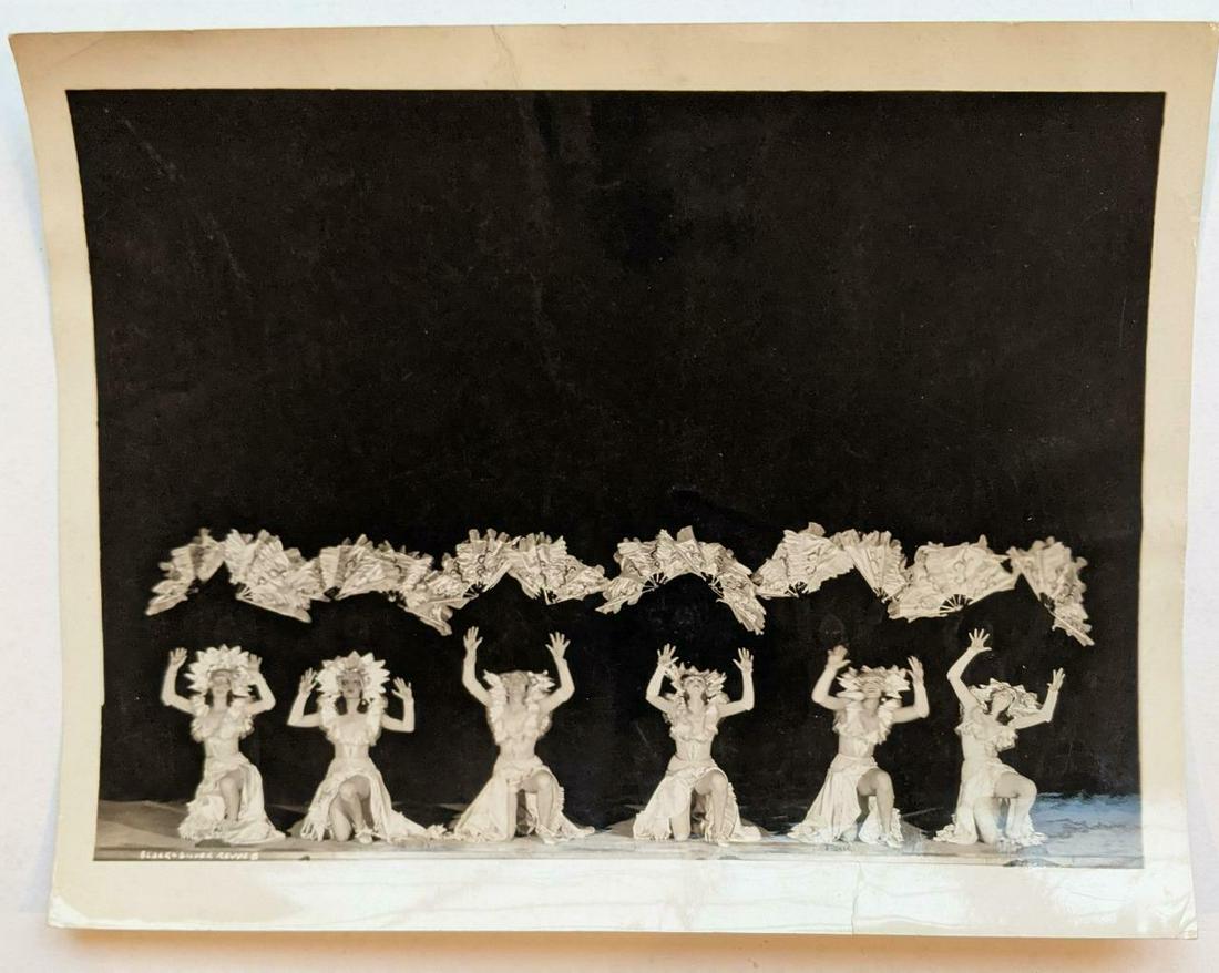VINTAGE PUBLICITY PHOTO DANCER s BLACK & SILVER REVUE (1 of 4)