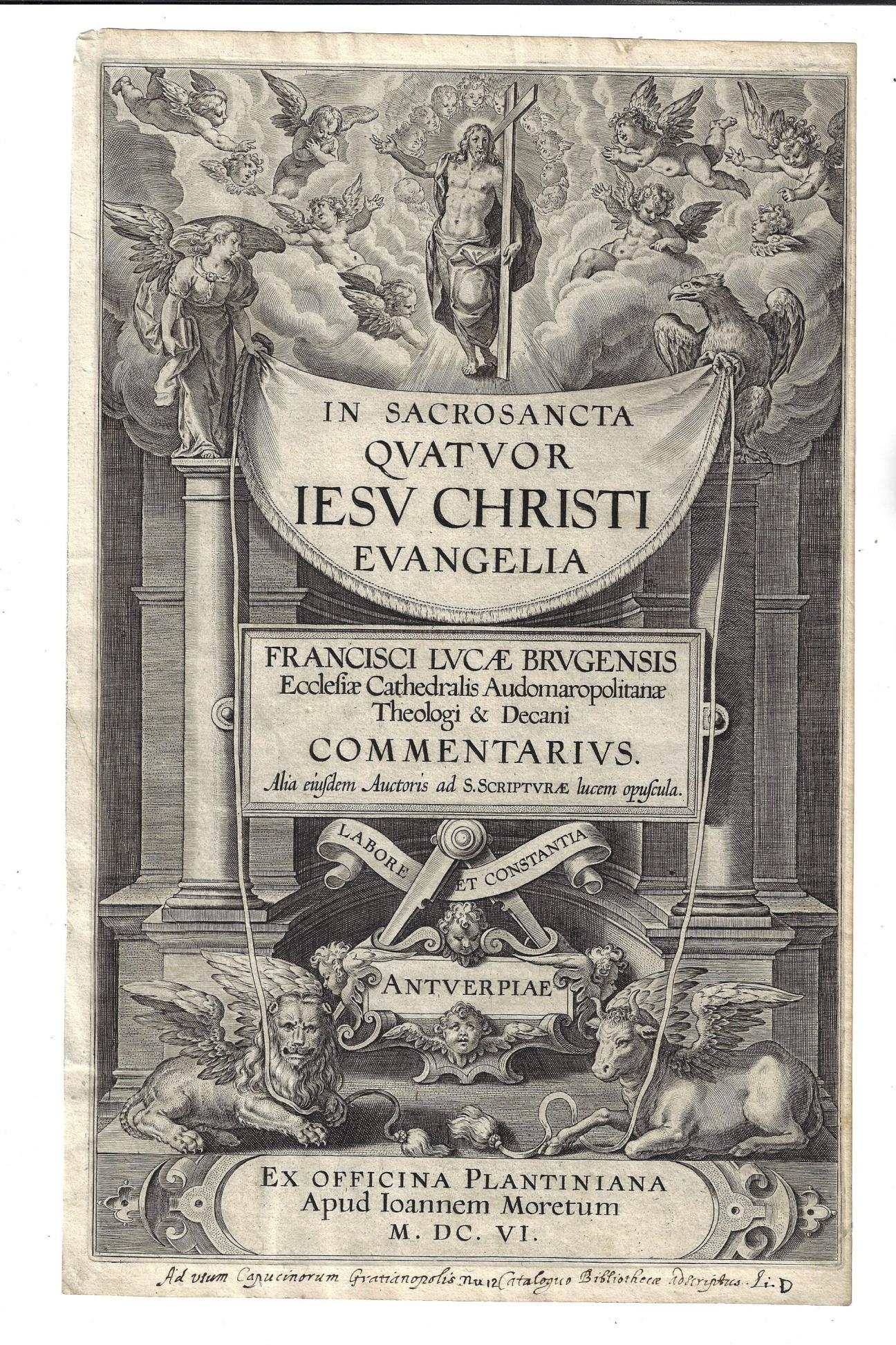 1606 Engraved Illustrated Title Leaf Jesus Christ (1 of 1)