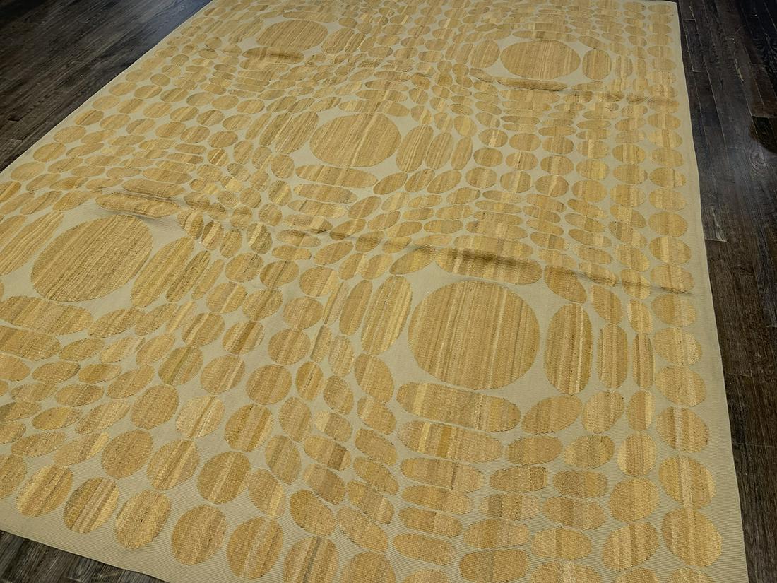 MODERN ART FLATWEAVE Circa MODERN Hand-Woven with (1 of 6)