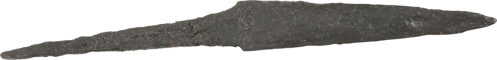 VIKING POCKET OR POUCH KNIFE, 10TH CENTURY AD: Vikings evolved multiple fighting techniques depending on circumstances. The sword and axe served on the battlefield. When raiding, they employed brutal hand-to-hand techniques which included throat-s