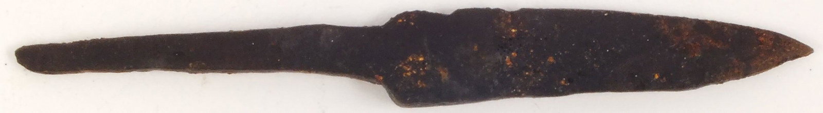 VIKING POCKET OR POUCH KNIFE. 11th CENT. AD: Vikings evolved multiple fighting techniques depending on circumstances. The sword and axe served on the battlefield. When raiding, they employed brutal hand-to-hand techniques which included throat-s