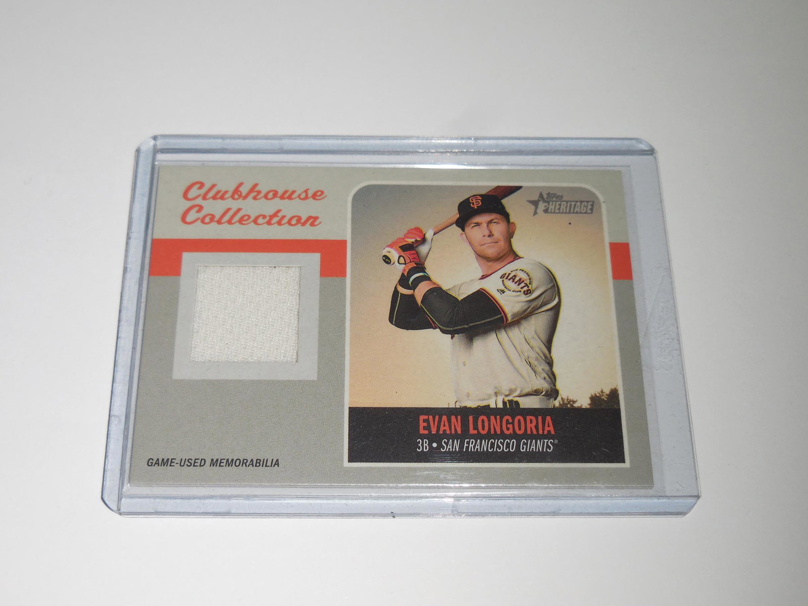 2019 TOPPS HERITAGE BUSTER POSEY GAME WORN JERSEY SF (1 of 2)