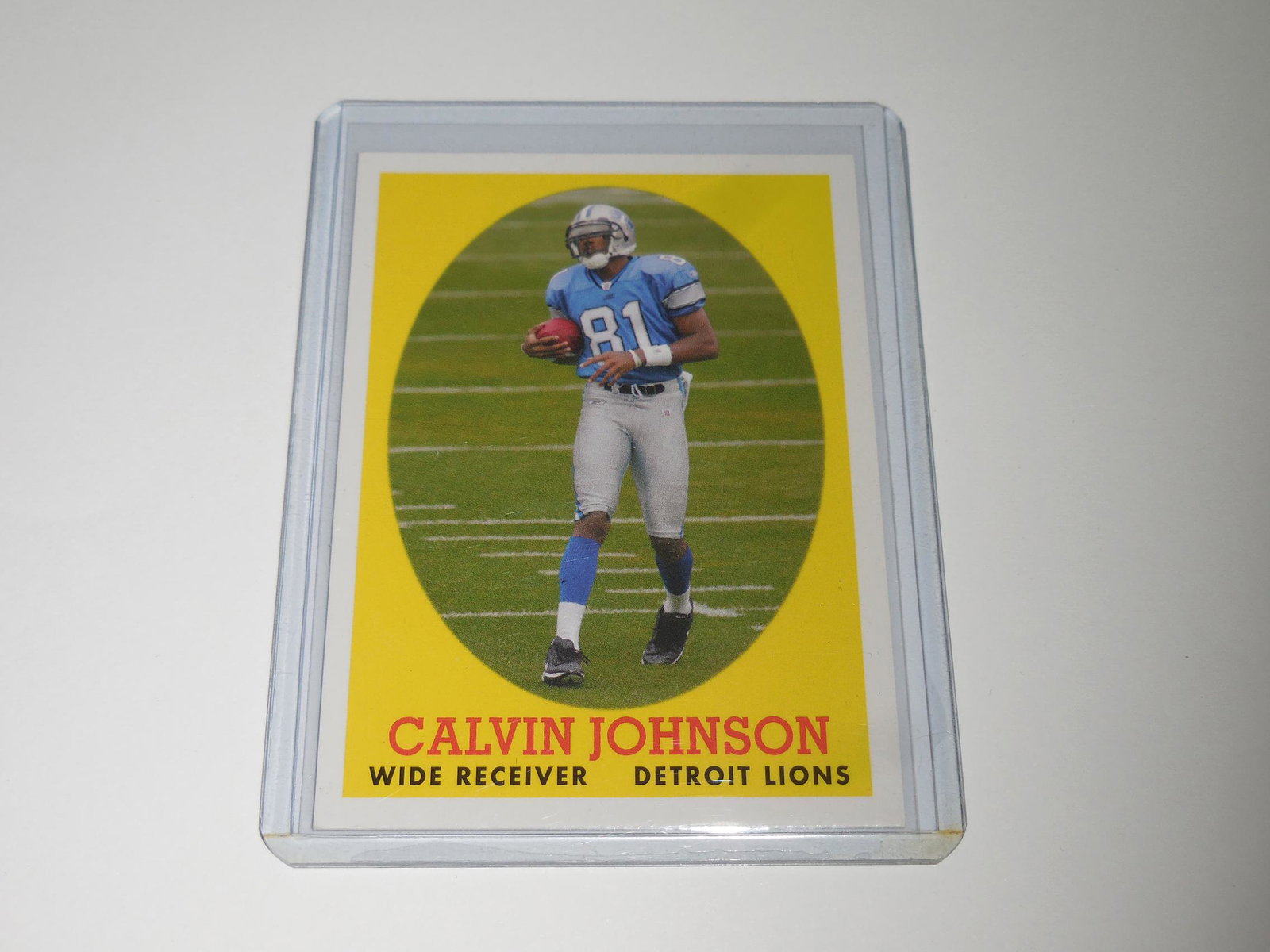 2007 TOPPS CALVIN JOHNSON RETRO ROOKIE CARD DETROIT (1 of 2)