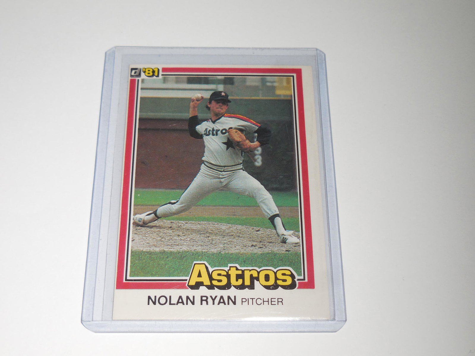 1981 DONRUSS NOLAN RYAN HOUSTON ASTROS (1 of 2)