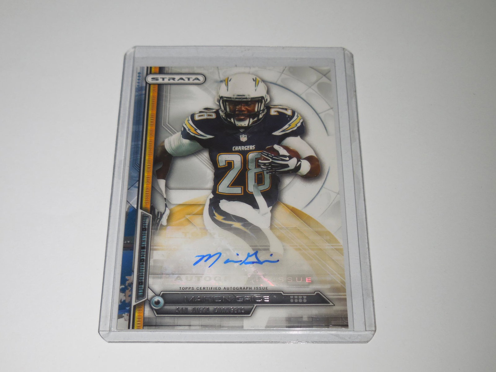 2014 TOPPS STRATE MARION GRICE AUTO RC SAN DIEGO (1 of 2)