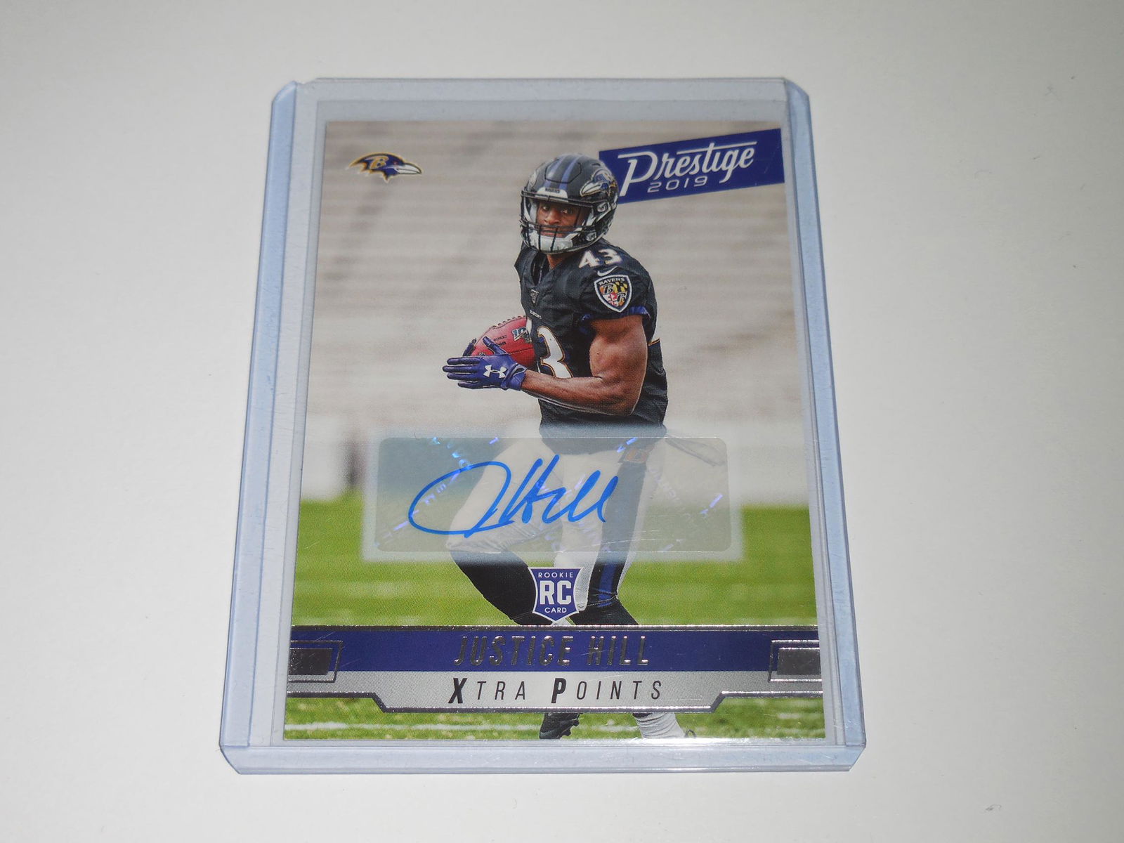 2019 PANINI PRESTIGE JUSTICE HILL AUTO RC BALTIMORE (1 of 2)