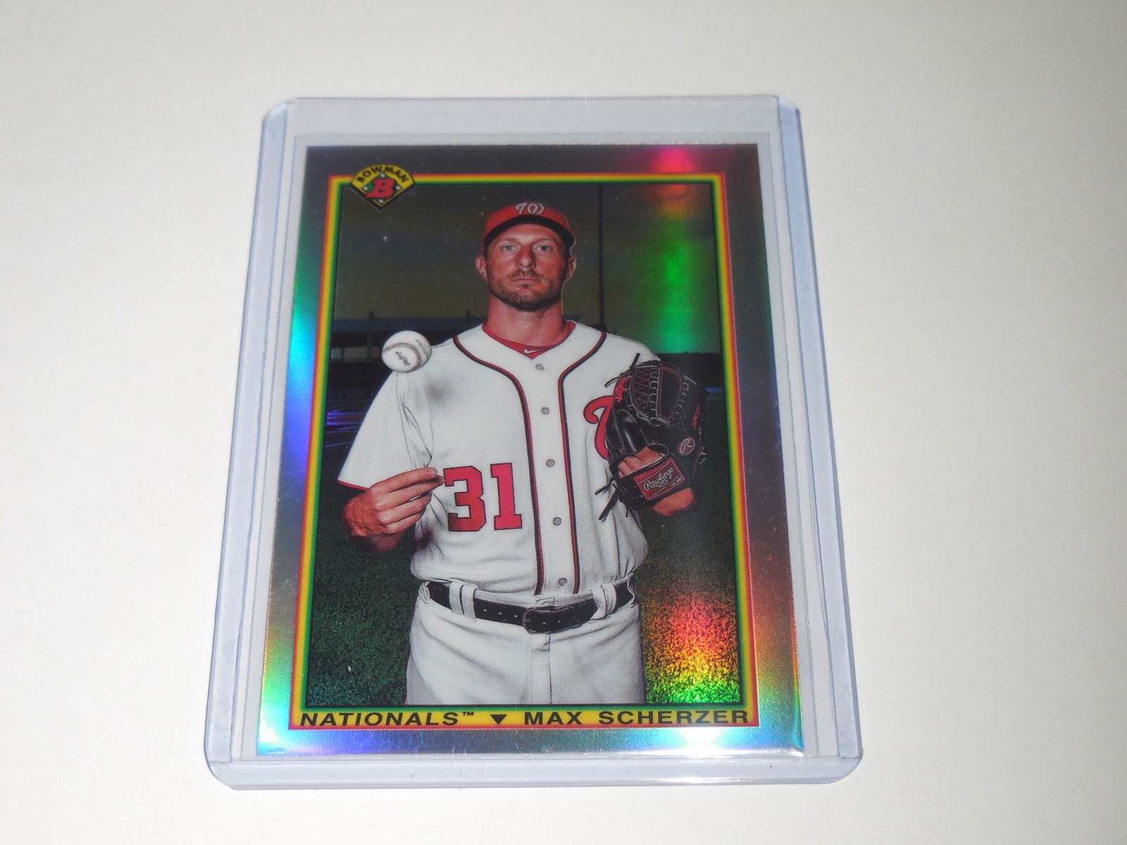2020 BOWMAN CHROME MAX SCHERZER 1990 VARIATION (1 of 2)