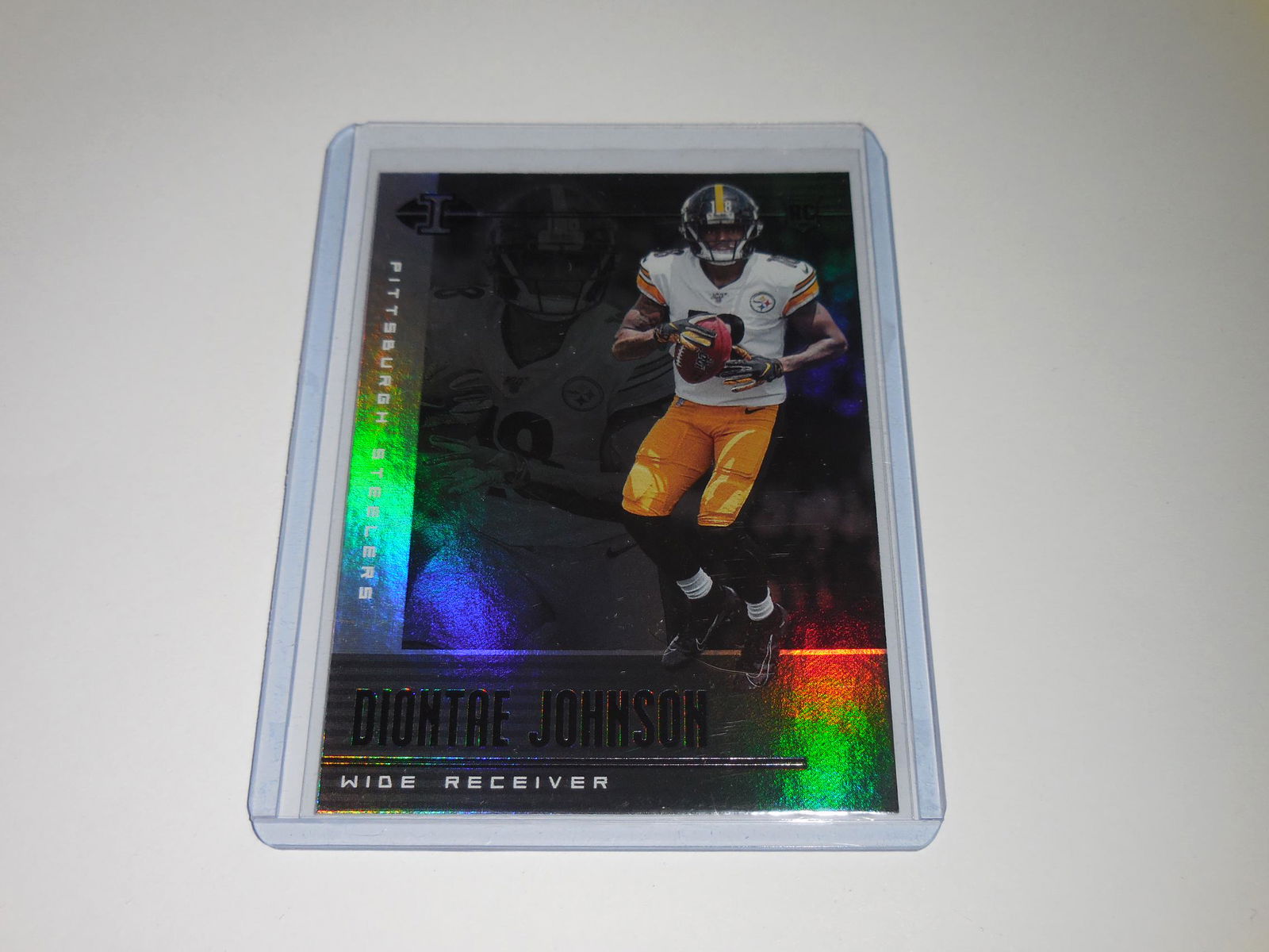 2019 PANINI ILLUSIONS DIONTAE JOHNSON HOLO RC STEELERS (1 of 2)