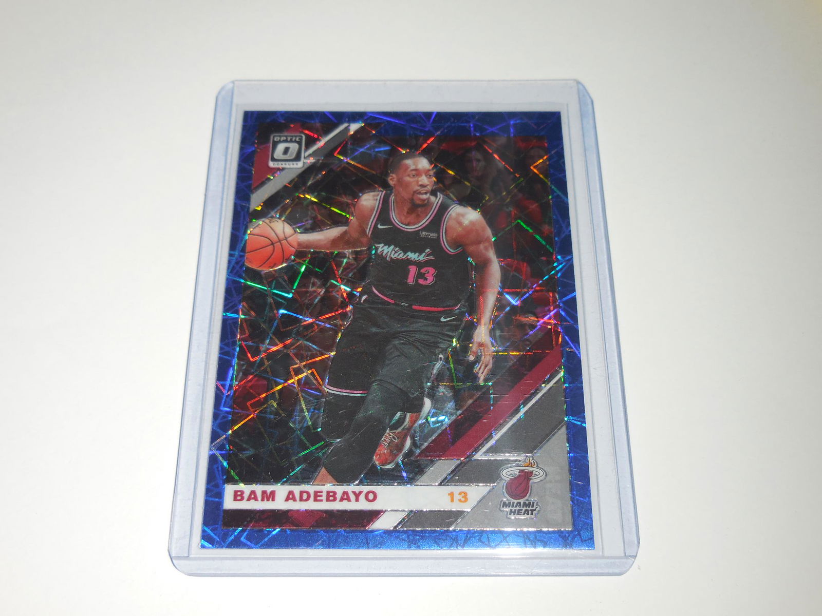 2019-20 DONRUSS OPTIC BAM ADEBAYO BLUE VELOCITY PRIZM (1 of 2)