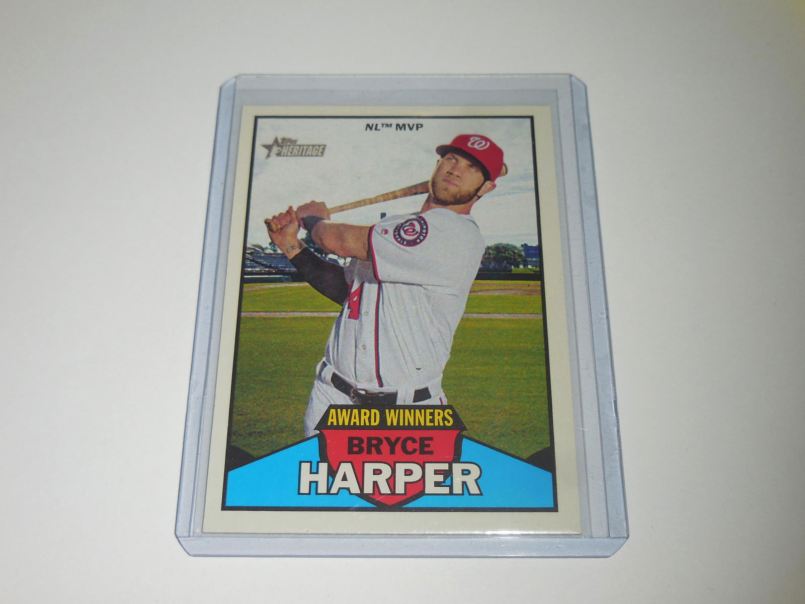 2016 TOPPS HERITAGE HIGH NUMBER BRYCE HARPER AWARD (1 of 2)