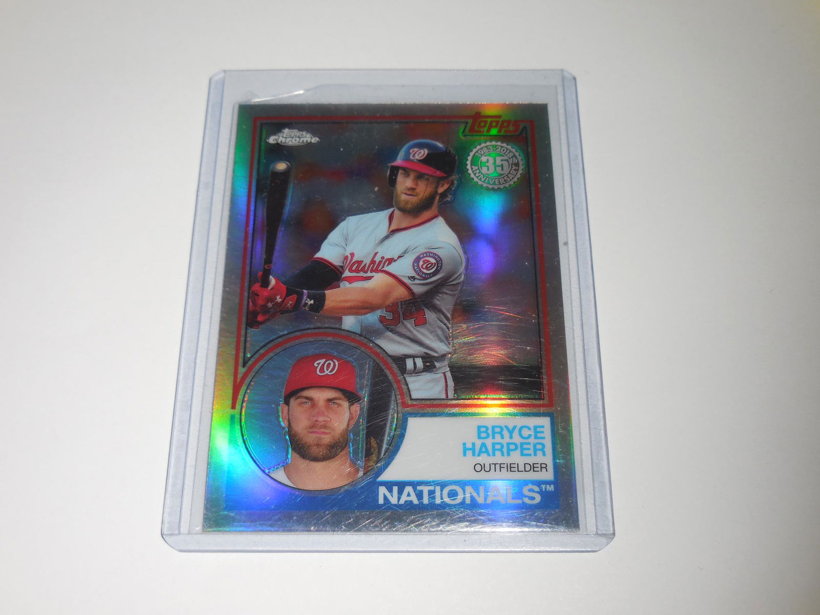 2018 TOPPS CHROME BRYCE HARPER 1983 VARIATION REFRACTOR (1 of 2)