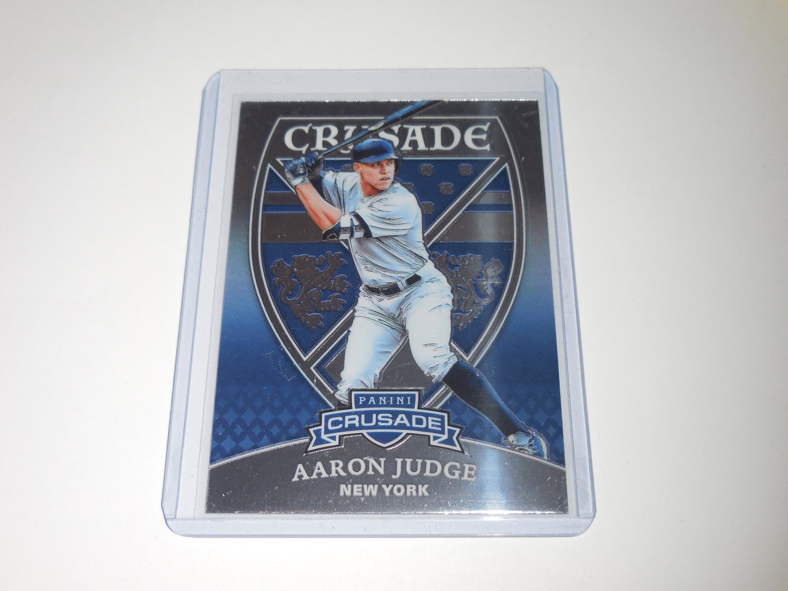 2018 PANINI CRUSADE AARON JUDGE YANKEES: No Reserve! Title: 2018 PANINI CRUSADE AARON JUDGE YANKEES Date/Period: MODERN Additional Information: VERY NICE LOOKING CARD! THIS CARD IS APPROXIMATELY NEAR MINT CONDITION OR BETTER. THE ACTUAL CARD