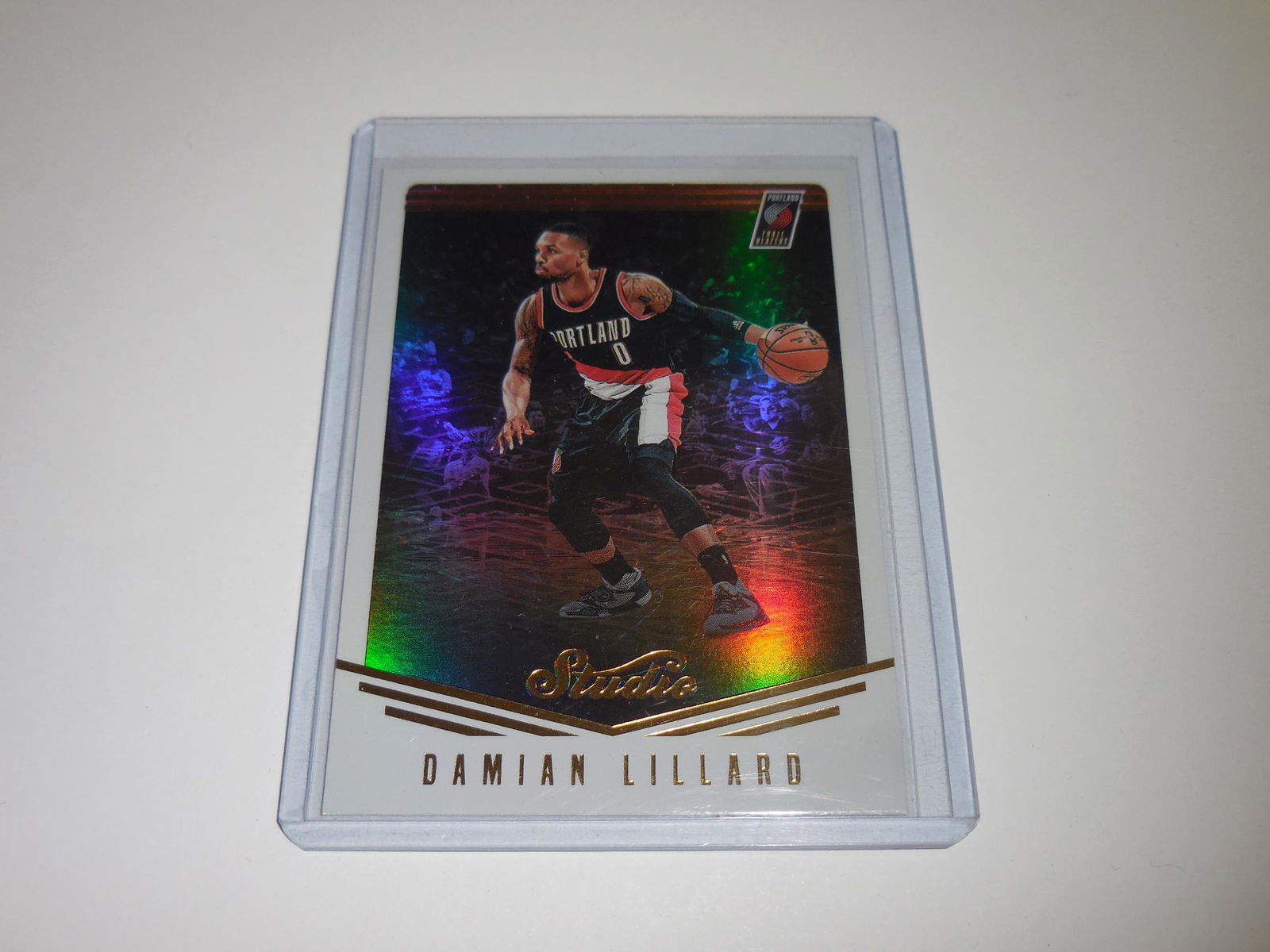 2016-17 PANINI STUDIO DAMIAN LILLARD HOLO TRAILBLAZERS (1 of 2)