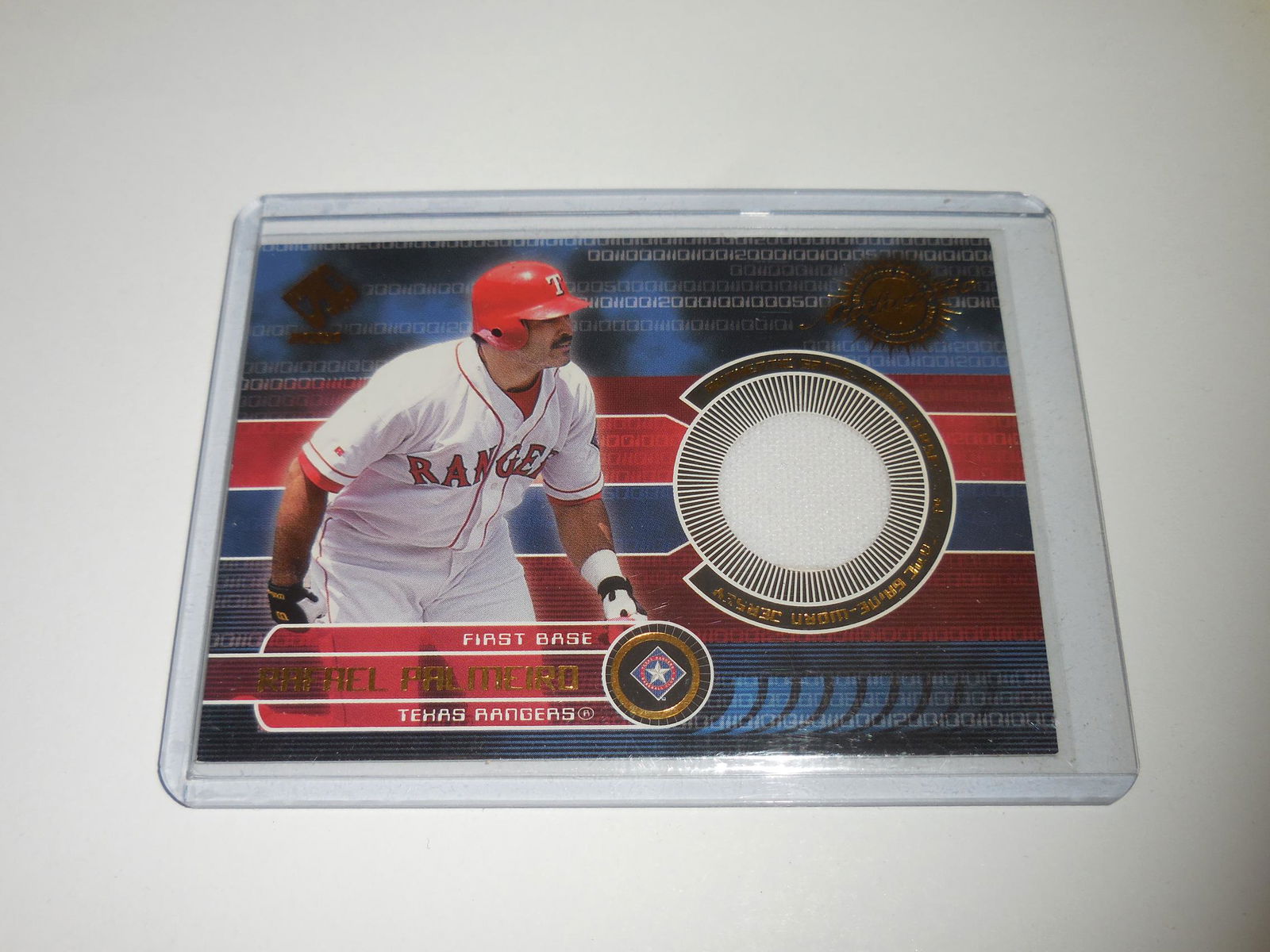 2001 PACIFIC PRIVATE STOCK RAFAEL PALMEIRO GAME JERSEY (1 of 2)