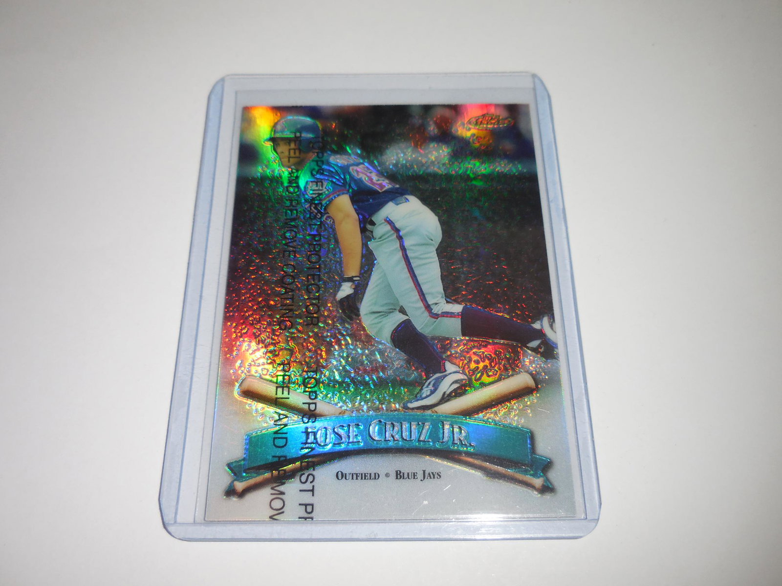 1998 TOPPS FINEST JOSE CRUZ JR REFRACTOR TORONTO BLUE (1 of 2)