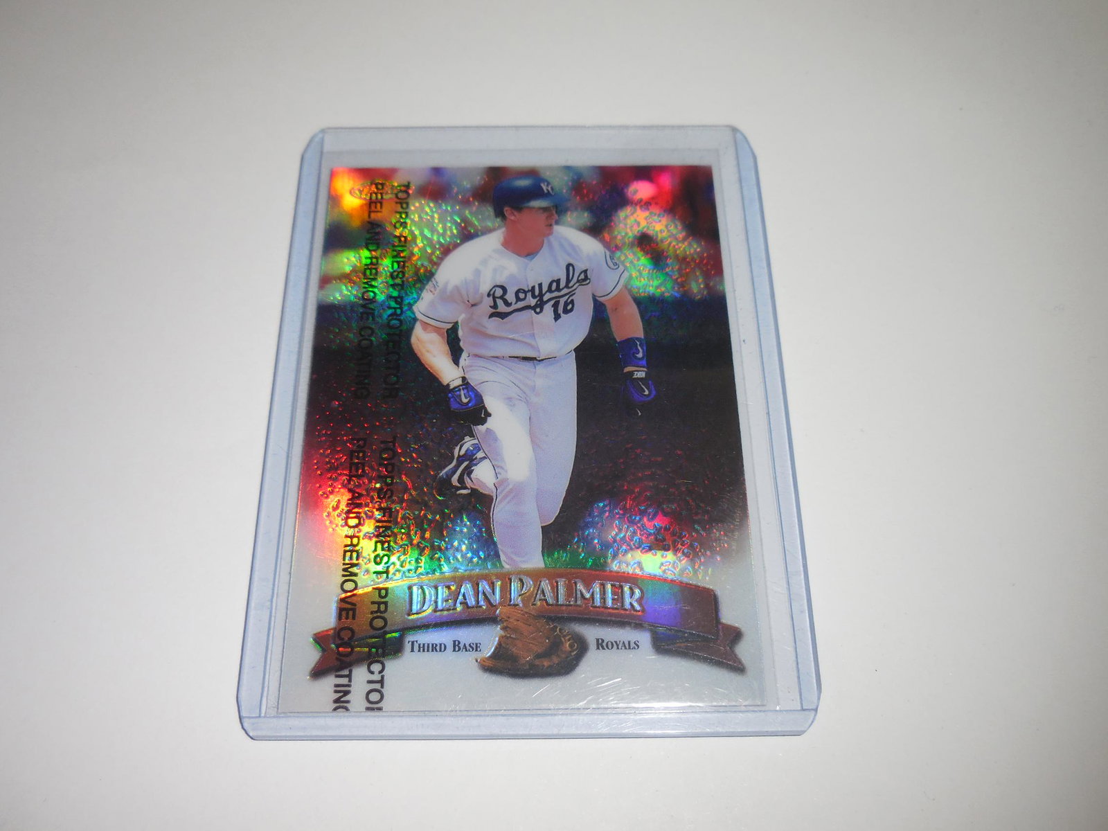 1998 TOPPS FINEST DEAN PALMER REFRACTOR KANSAS CITY: No Reserve! Title: 1998 TOPPS FINEST DEAN PALMER REFRACTOR KANSAS CITY ROYALS Date/Period: MODERN Additional Information: VERY NICE LOOKING CARD! THIS CARD IS APPROXIMATELY NEAR MINT CONDITION OR BETT