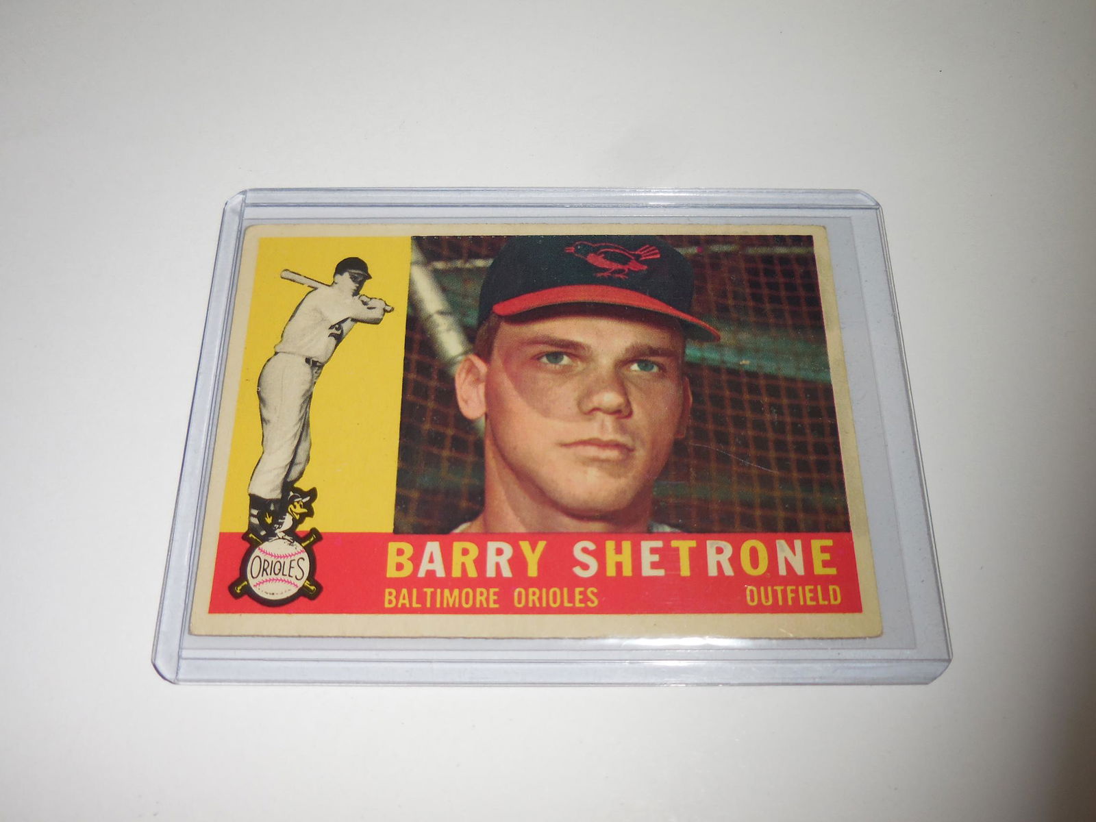 1960 TOPPS #348 BARRY SHETRONE BALTIMORE ORIOLES (1 of 2)