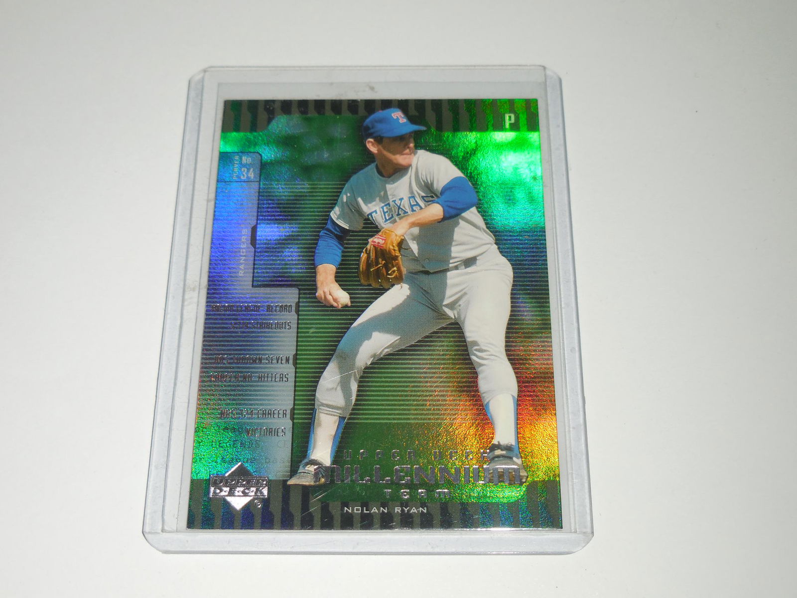 2000 UD LEGENDS NOLAN RYAN MILLENIUM TEAM HOLO RANGERS (1 of 2)