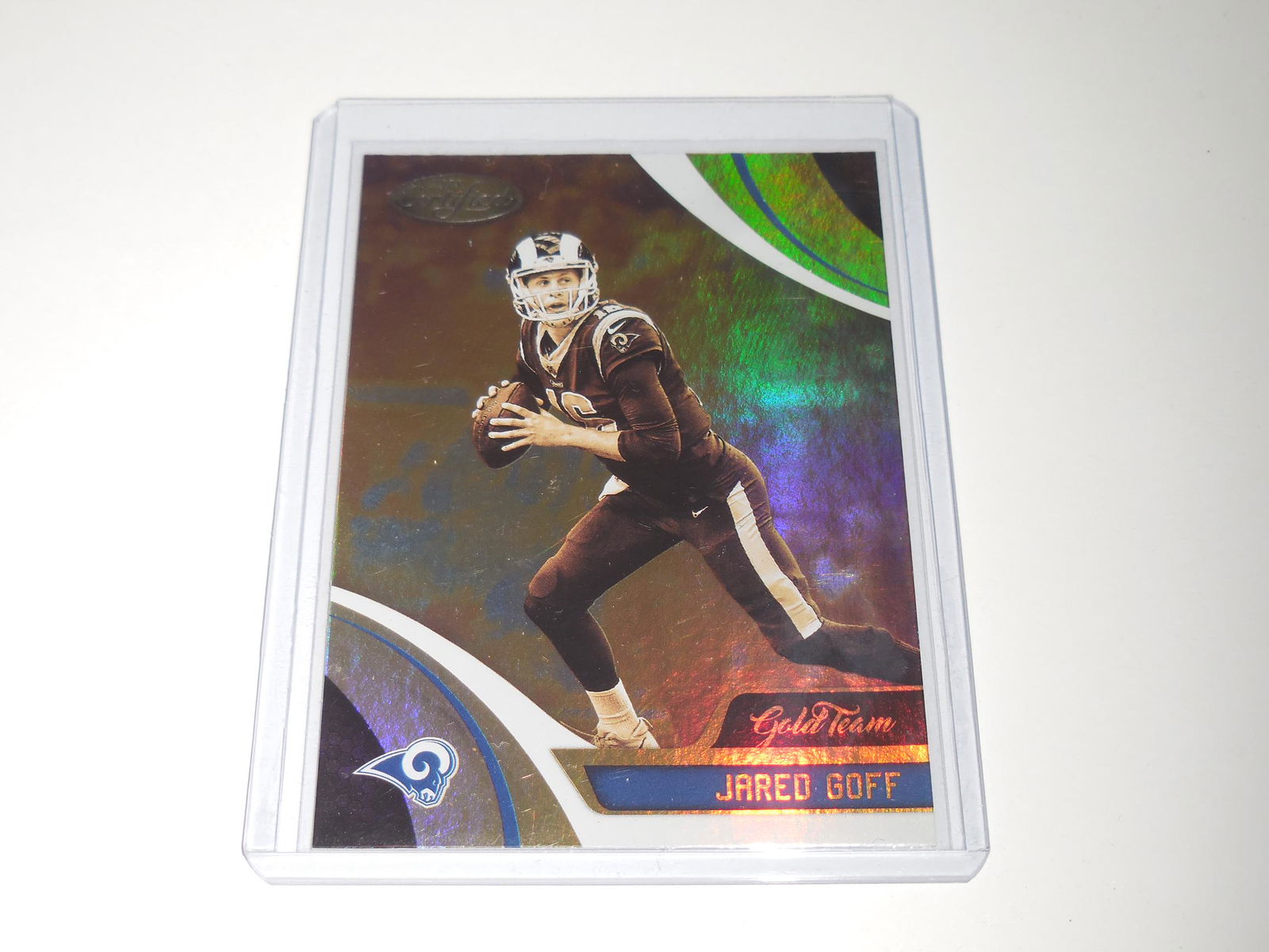 2018 PANINI CERTIFIED JARED GOFF GOLD TEAM HOLO RAMS (1 of 2)