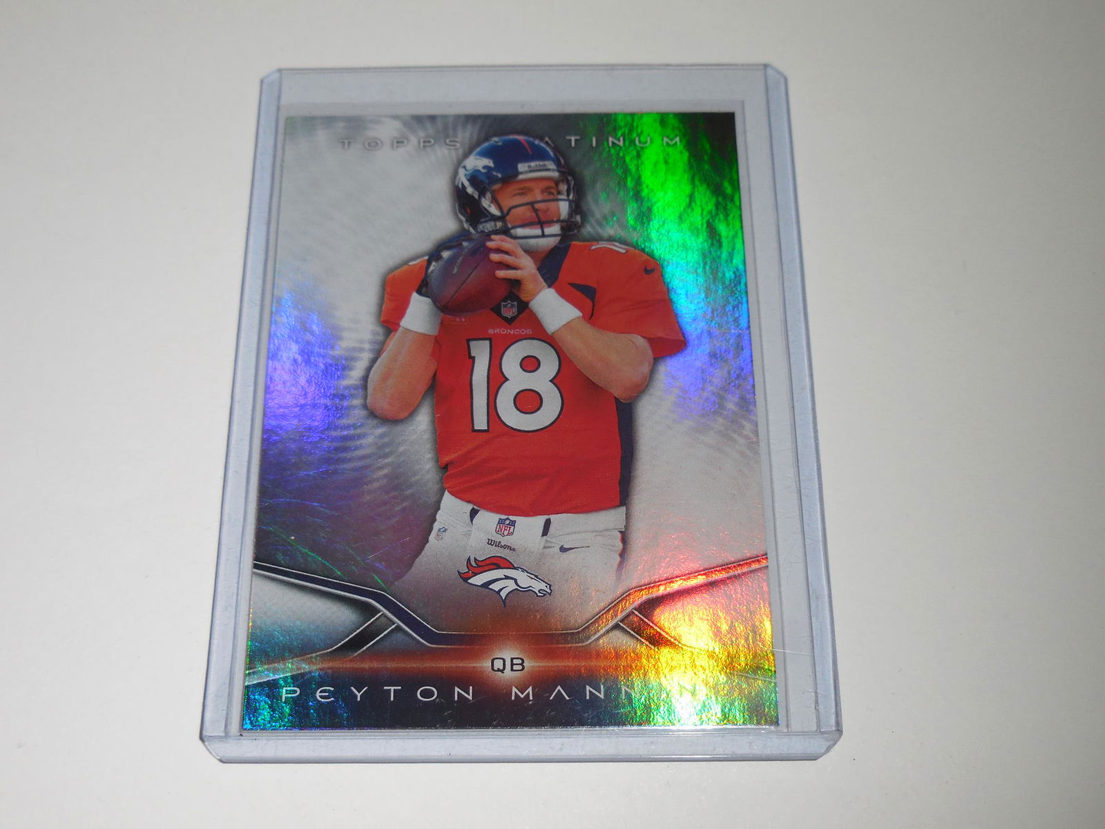 2014 TOPPS PLATINUM PEYTON MANNING HOLOFOIL BRONCOS (1 of 2)