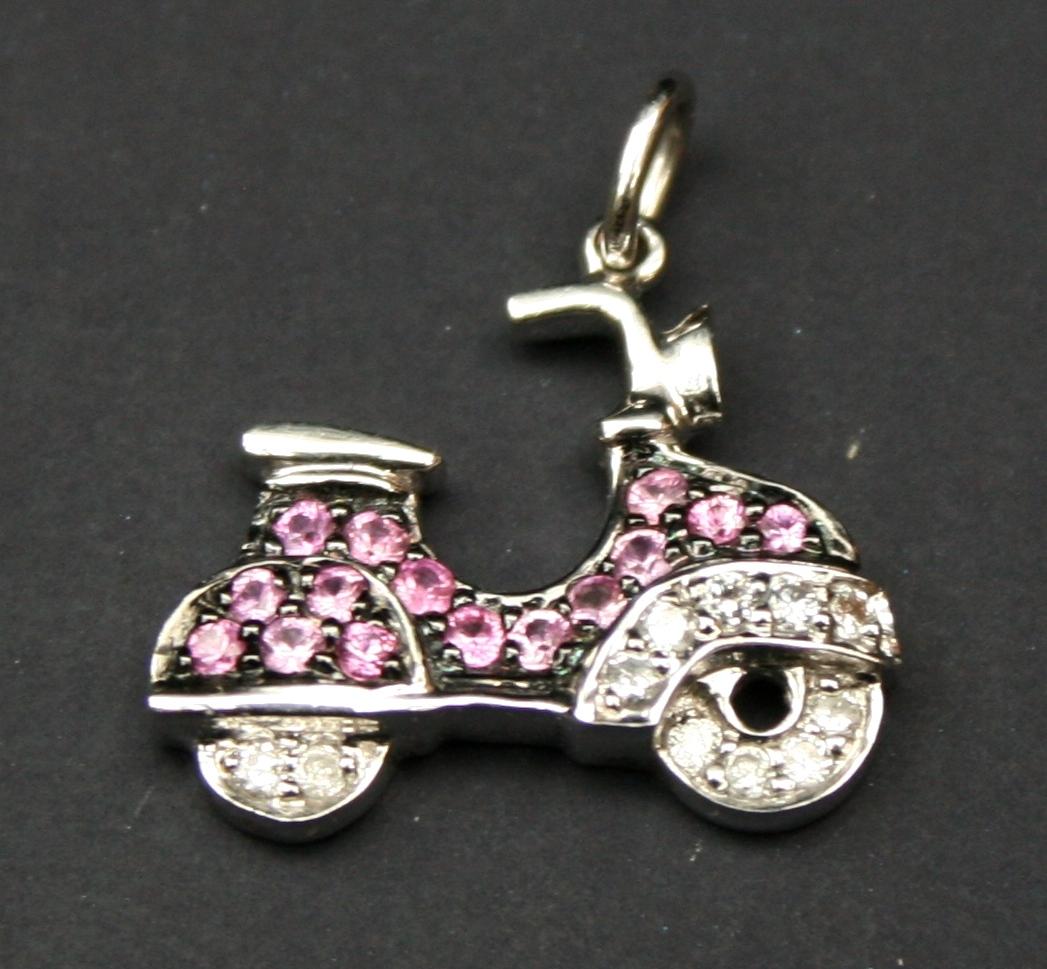 Ruby & Diamond Lambretta Charm (1 of 2)