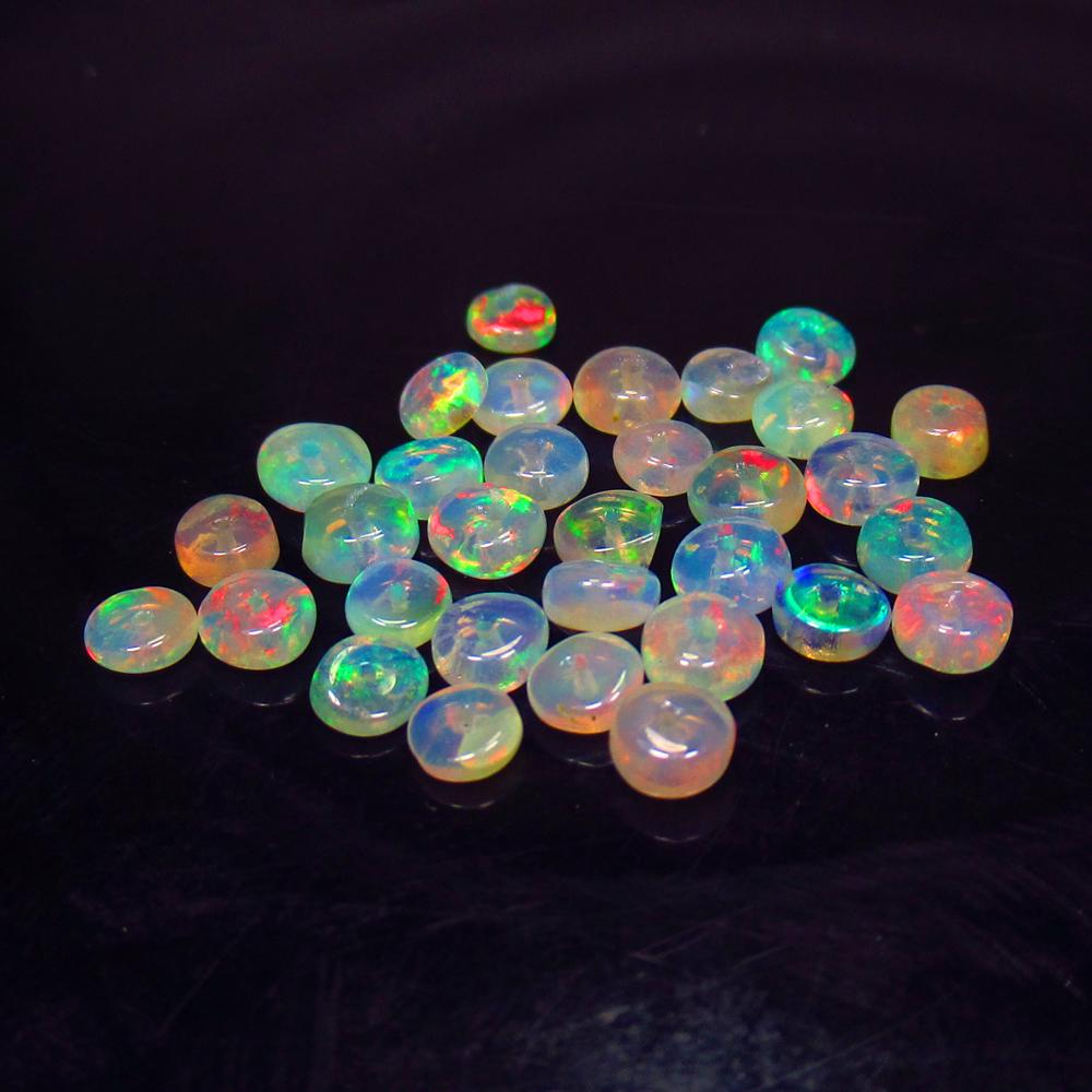 5.08 Ct Natural 32 Drilled Fire Opal Beads (1 of 2)