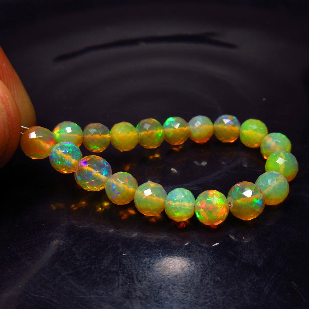 12.37 Ct Natural 19 Drilled Multi-Color Faceted Fire (1 of 2)