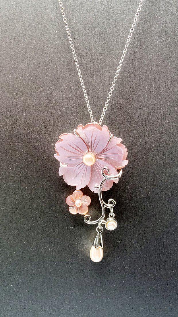Michael Valitutti Mother of Pearl 925 Silver Flower (1 of 9)