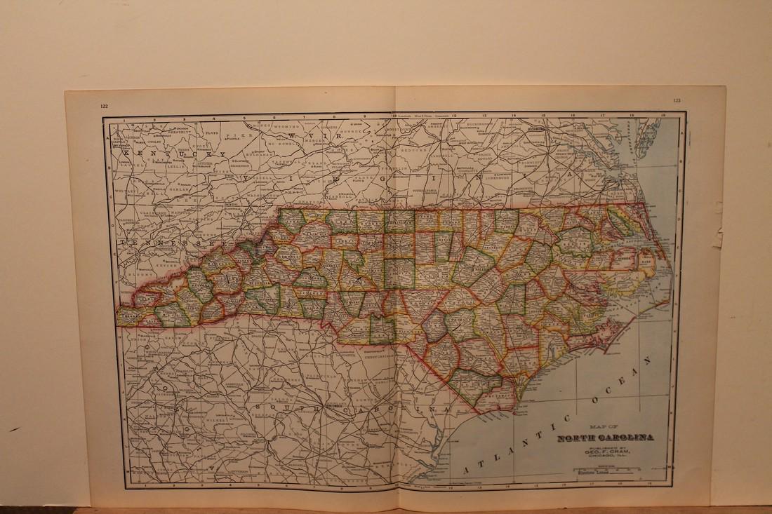 1895 North Carolina Map (1 of 3)