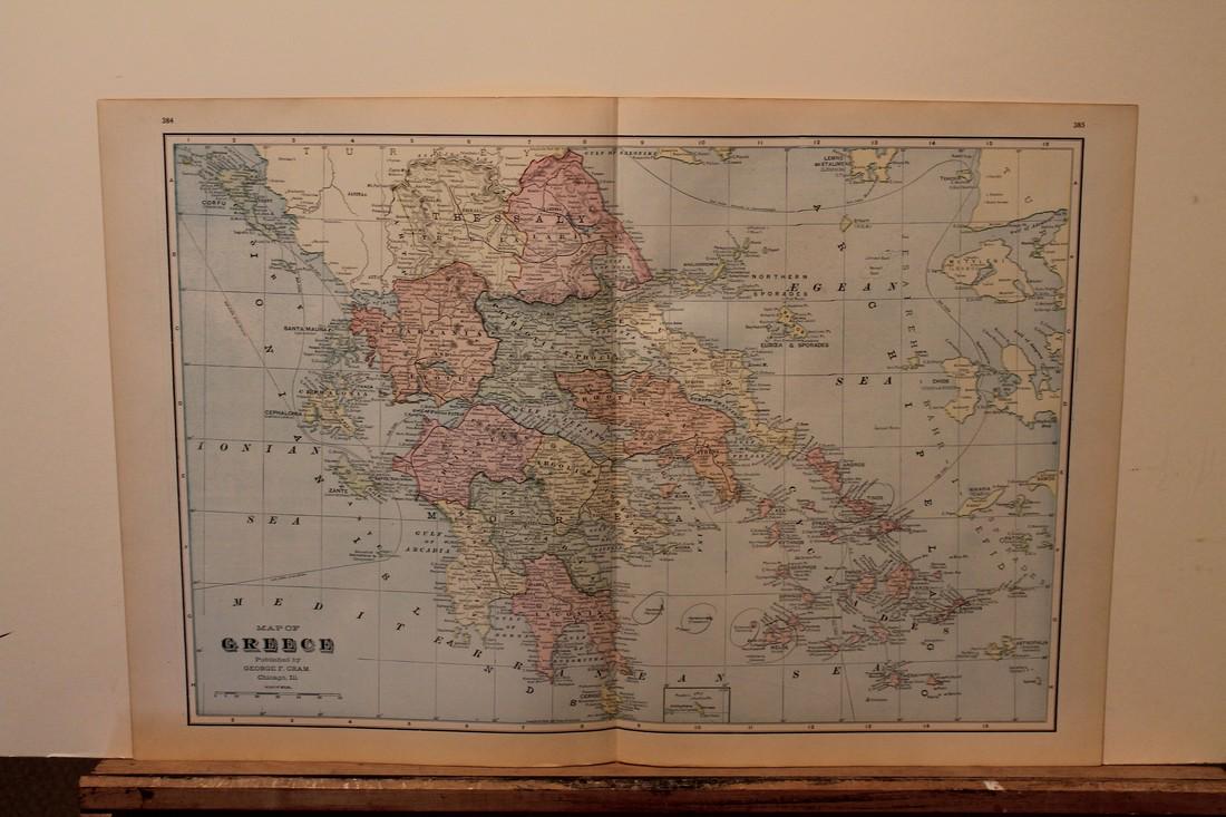 1895 Greece Map (1 of 3)
